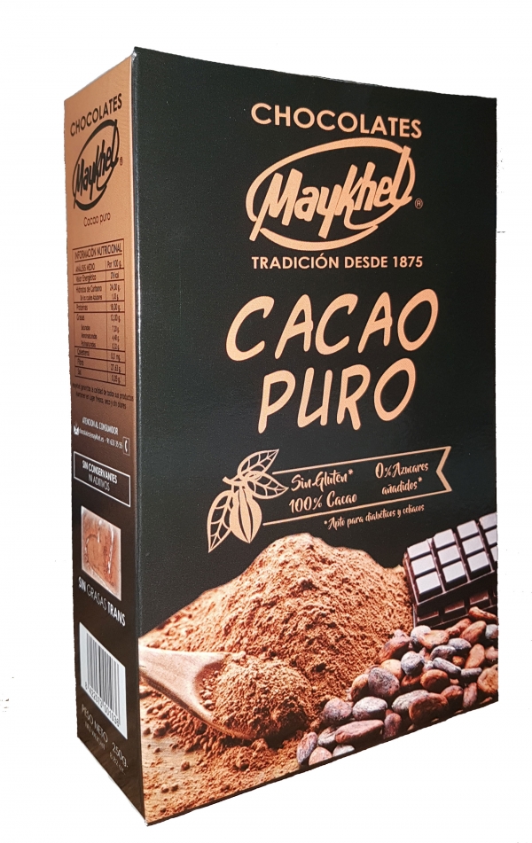 CACAO PURO NATURAL 250 GR.